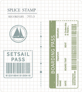 Mu Lifestyle Clear Rubber Stamps "no.03-Set sail"