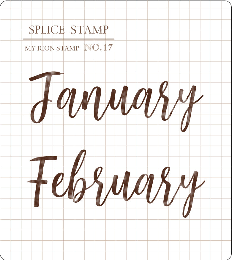 Mu Lifestyle Clear Stamps "Month Stamp Set"