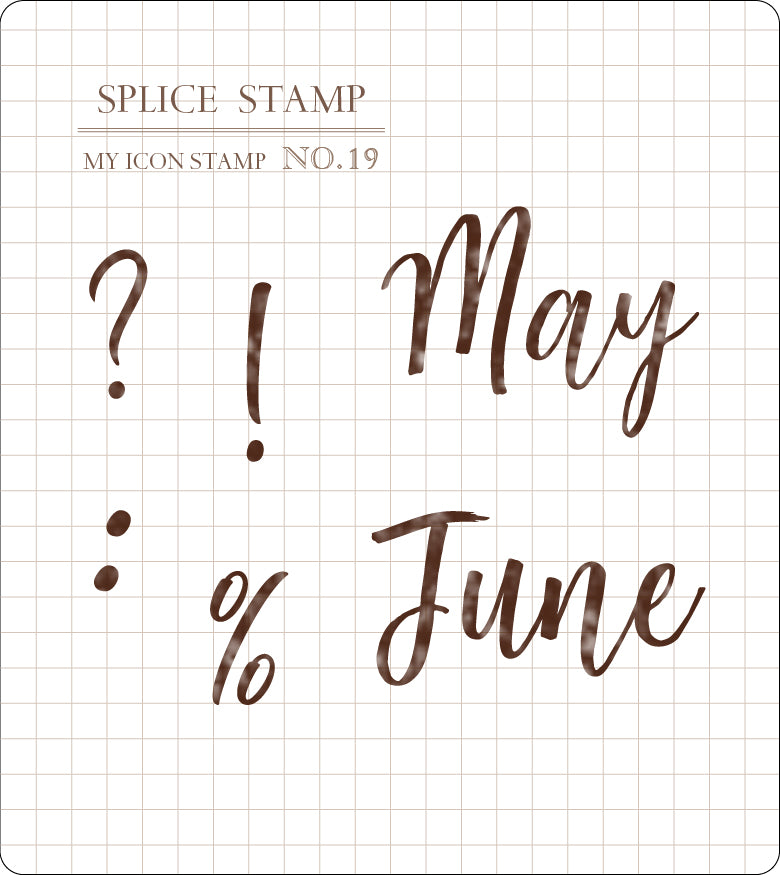 Mu Lifestyle Clear Stamps "Month Stamp Set"