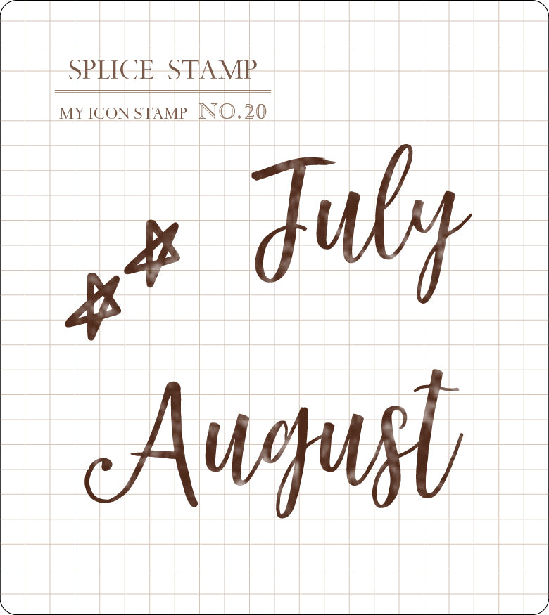 Mu Lifestyle Clear Stamps "Month Stamp Set"