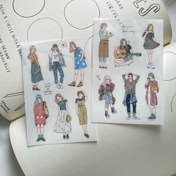 Pion Transfer Stickers - Girls