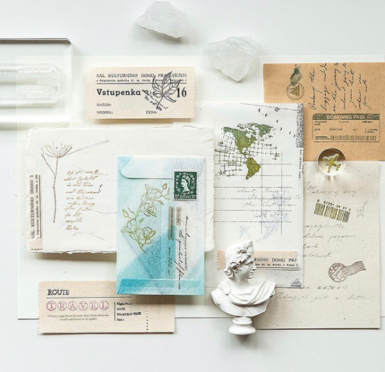 Mu Lifestyle Clear Rubber Stamps "01 Travel"