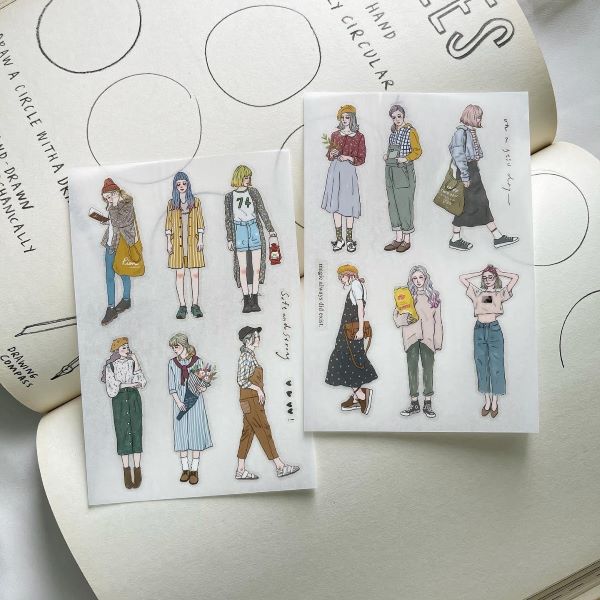 Pion Transfer Stickers - Girls