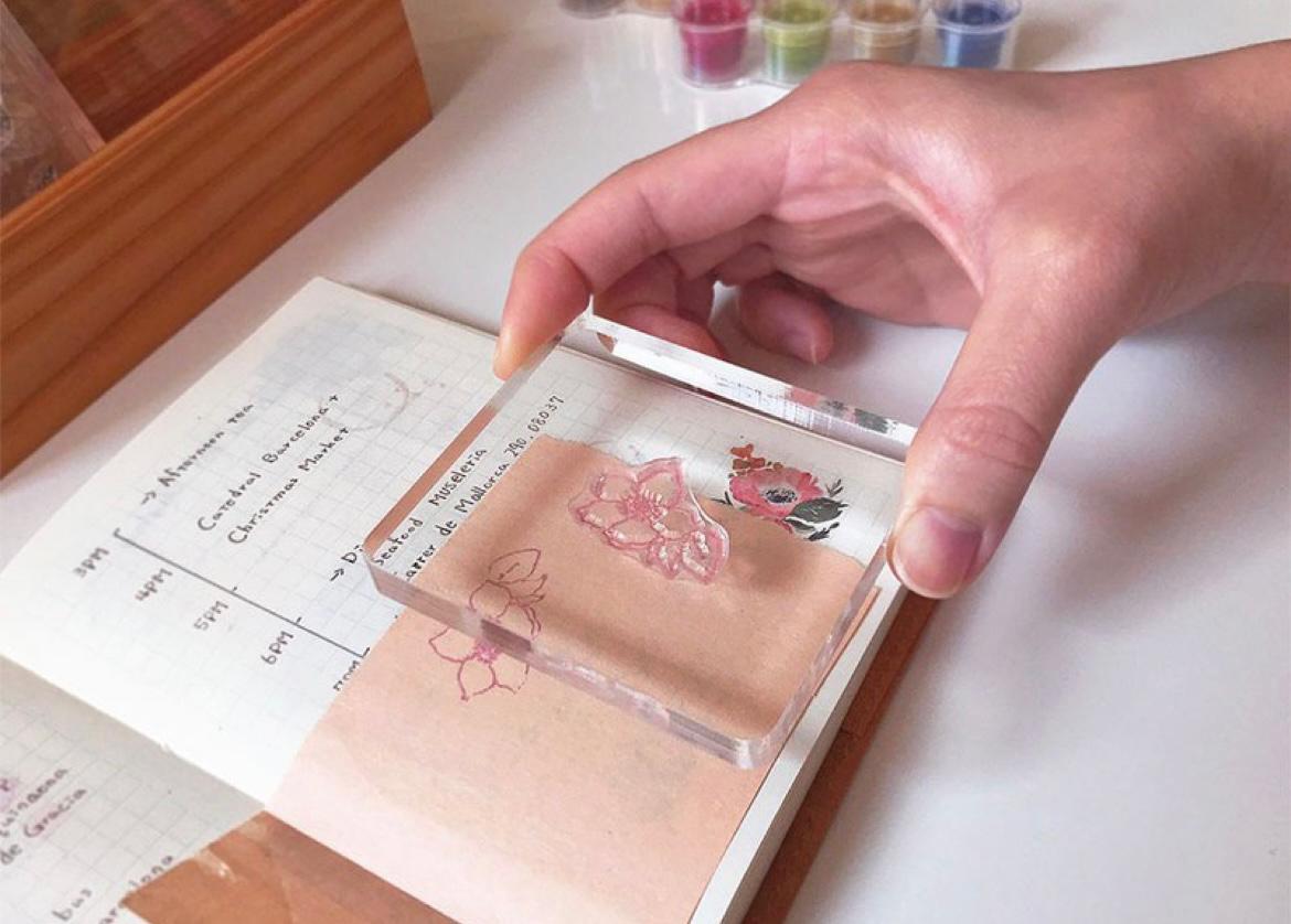 Mu Lifestyle Clear Rubber Stamps "no.04-World I"