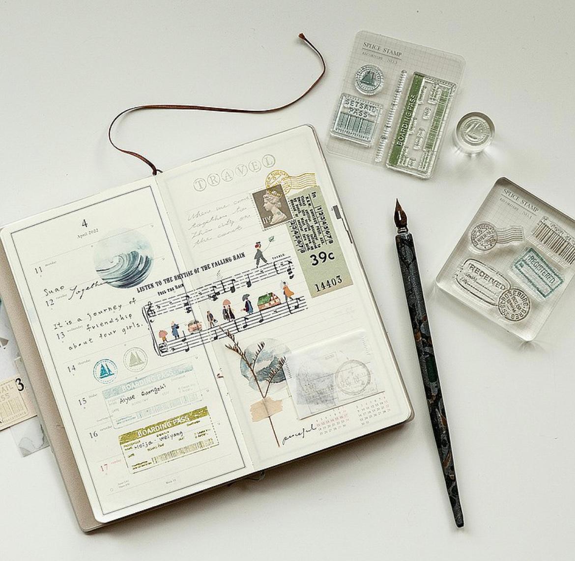 Mu Lifestyle Clear Rubber Stamps "no.03-Set sail"