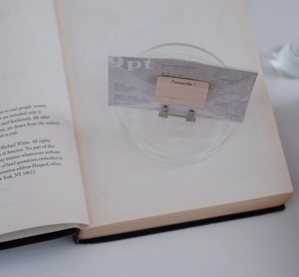 Phavourite • 9pt Tiny Text Rubber Stamp