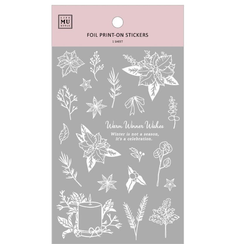 Mu Lifestyle • Silver Foil Sticker • Candlelight • BMPX 002002