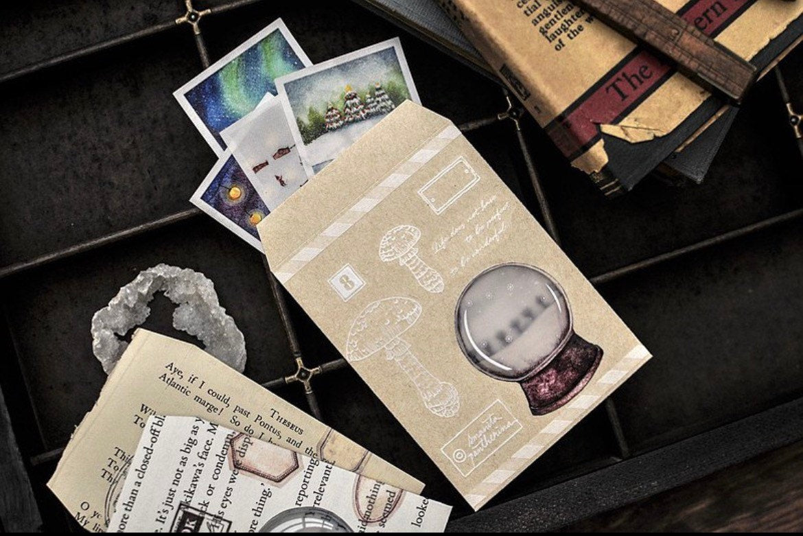 MiaoStelle Washitape "Mushroom Illustration White"