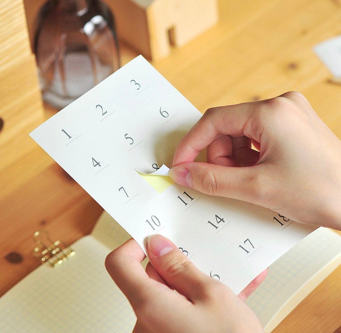 Mu Lifestyle • Planner Number Sticker