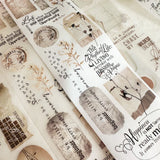 Preorder!! JOURNAL PAGES “TO BE CONTINOUS” DIE CUT WASHI TAPE, WASHI TAPE & PET TAPE