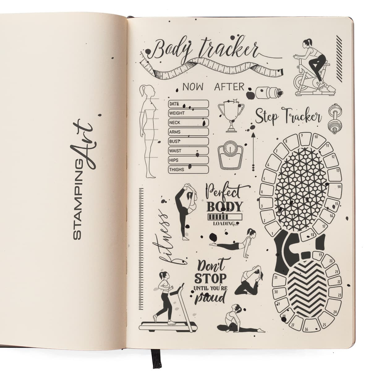 Ciao Bella Clear Stamp Set - BuJo Fitness
