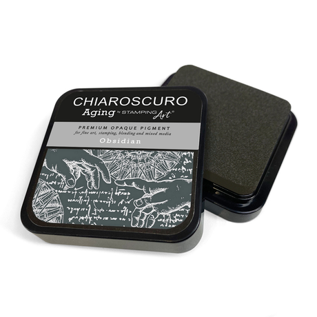 CHIAROSCURO DUSTY INK PAD - "Obsidian"