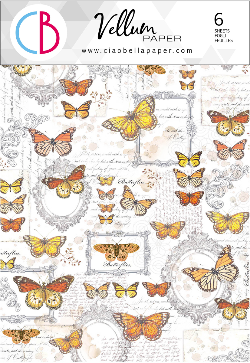 Ciao Bella Vellum Paper Patterns A4 - Enchanted Land