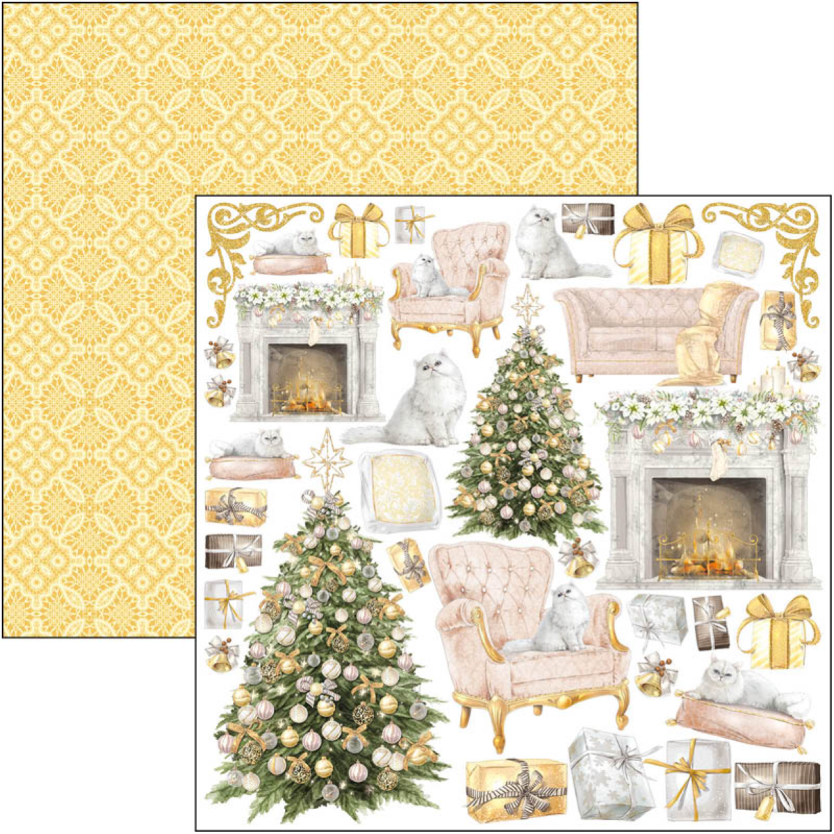 Ciao Bella Fuzzy Cut Pad - Sparkling Christmas