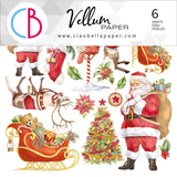 Ciao Bella Vellum Paper Fuzzy Cut - Dear Santa