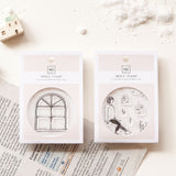 Mu Lifestyle Clear Stamps Set "Story Stamp Set 03 - Snow Scene by the window" NEU!!!