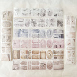 JOURNAL PAGES “TO BE CONTINOUS” DIE CUT WASHI TAPE, WASHI TAPE & PET TAPE