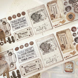 JOURNAL PAGES “VINTAGE EPHEMERA ” WASHI TAPE & PET TAPE