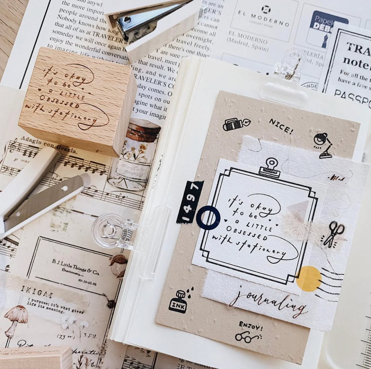 Penspapersplanner ''It's Ok to be a little obsessed with stationery"
