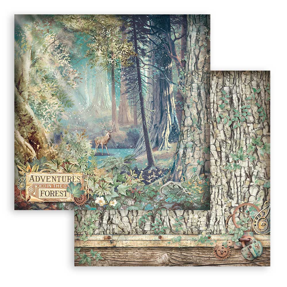 Stamperia Paperpad - Magic Forest 8"x 8"