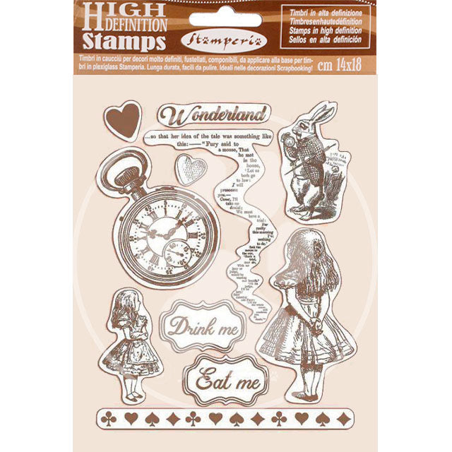 Stamperia HD Cling Stamps "Alice"