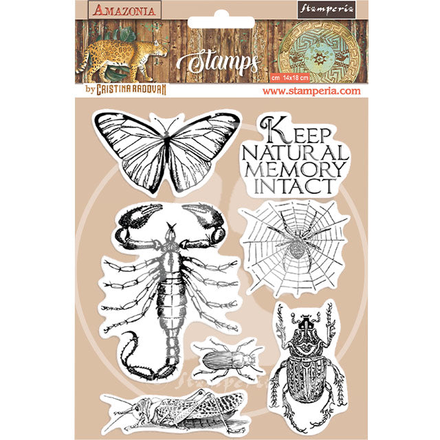 Stamperia HD Cling Stamps "Amazonia Butterfly"