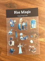HappyVintageCrafter - clear transparent sticker - Blue Magic