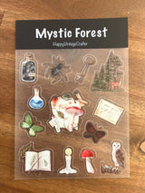 HappyVintageCrafter - clear transparent sticker - Mystic Forest