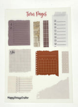 HappyVintageCrafter - Vellum Stickers - Torn Pages