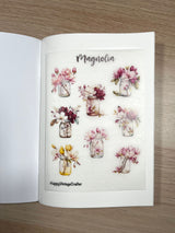 HappyVintageCrafter - Vellum Stickers - Magnolia
