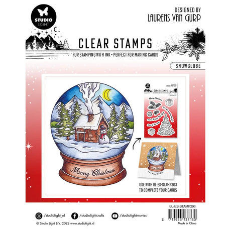 Studio Light • Essentials Clear Stamp - Stamp Snowglobe