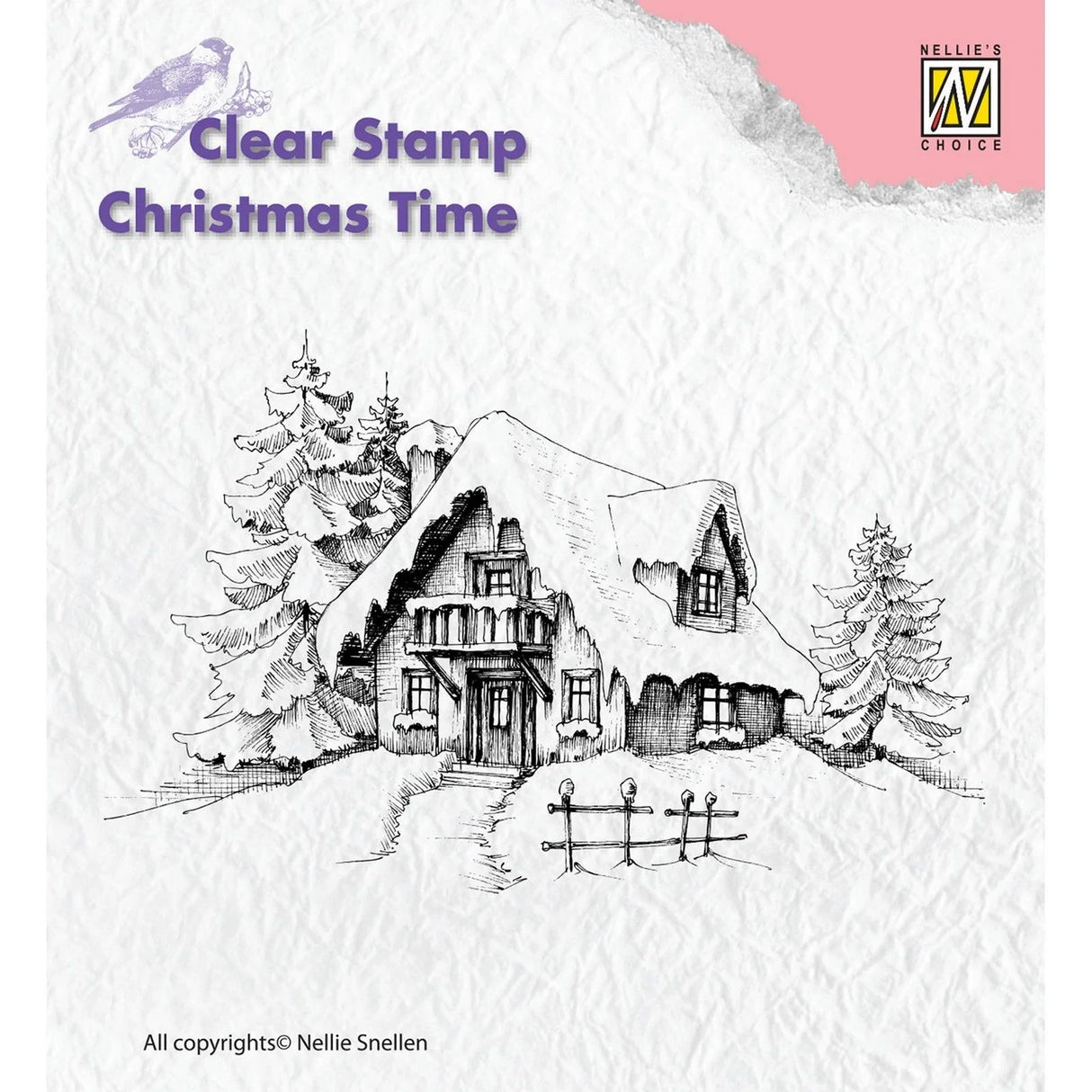 Nellie Snellen • Weihnachten Silikonenstempeln - Snowy House