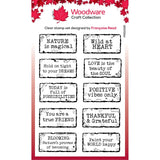 Woodware • Clear singles stempel Set - Distressed Labels