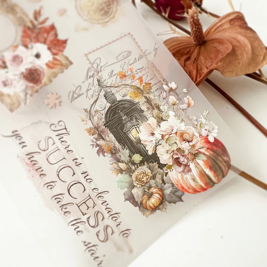 Journal Pages  “FALLING FOR FALL” ROSE GOLD FOIL & MATTE PET TAPE