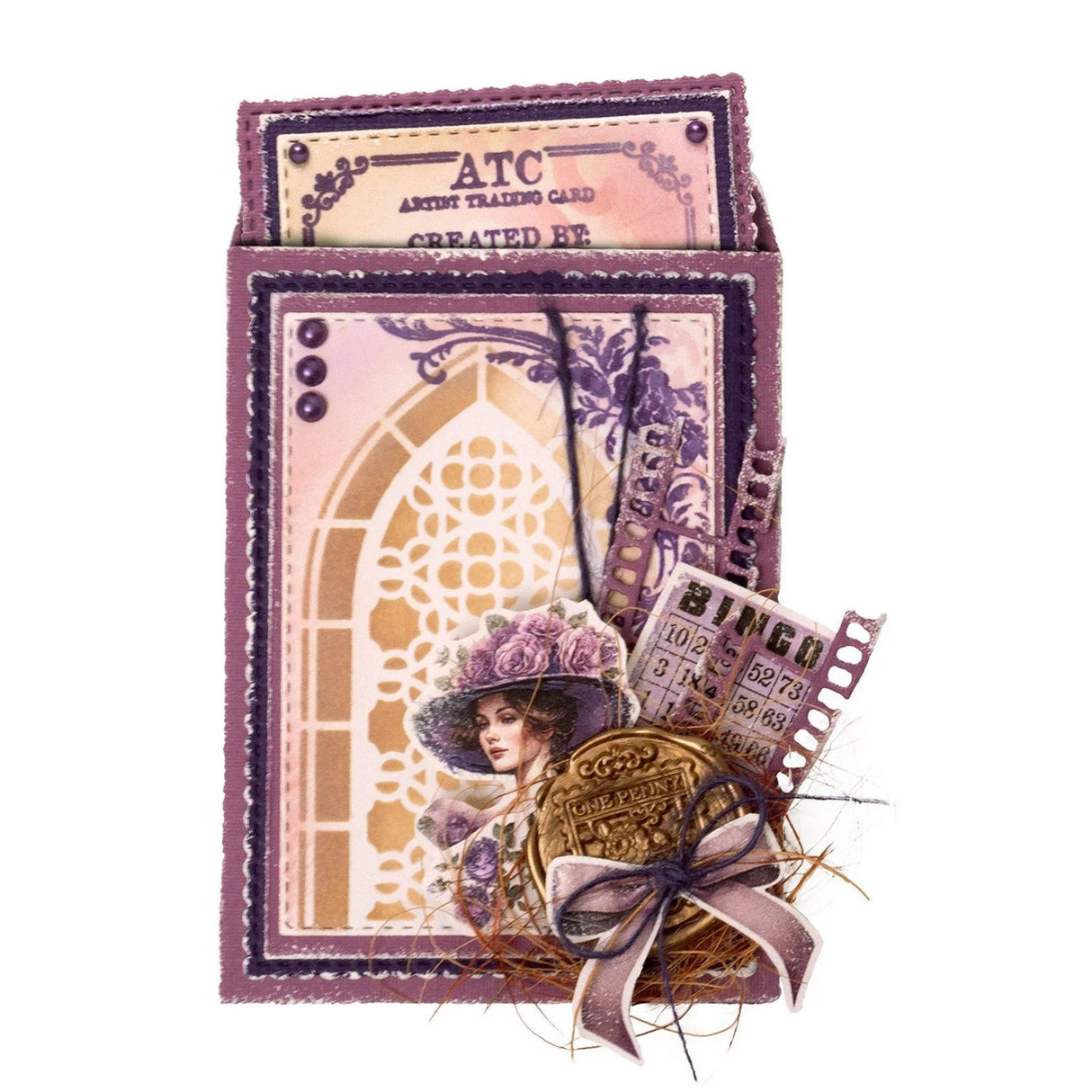 Studio Light Clear Stamp • Victorian Dreams Atc Embellishments