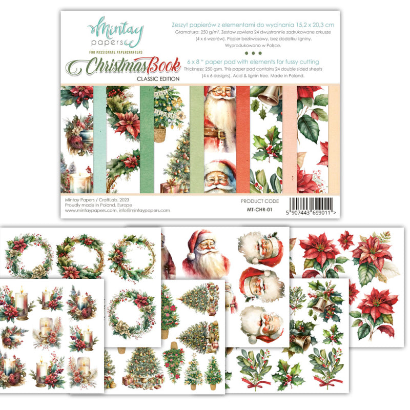 Mintay Papers 6x8 Elements to Cut - Christmas Book 1