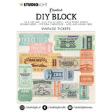 Studio Light • Essentials Mixed Paper Pad - Mini - Vintage Tickets