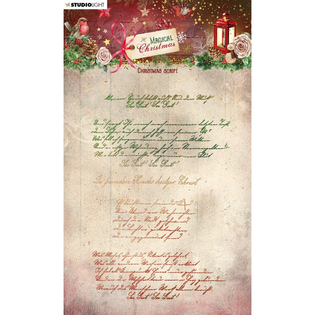Studio Light • Magical Christmas Silikonstempel - Christmas Script