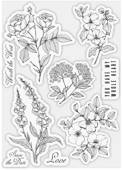 Craft Consortium Clear Stamp Set "Belle Fleur"