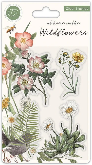Craft Consortium Clear Stamp Set "At home in the Wildflowers- Flora"
