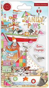 Craft Consortium Clear Stamp Set "Sandy Paws - Bon Voyage"