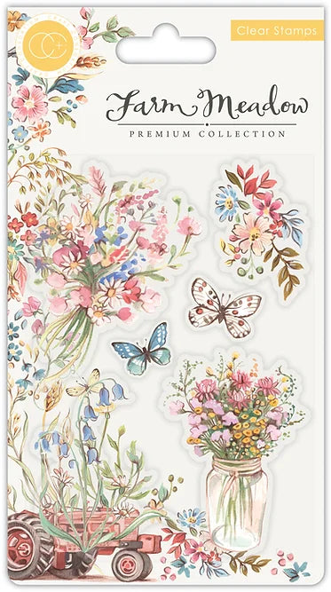 Craft Consortium Clear Stamp Set "Farm Meadow - Florals"
