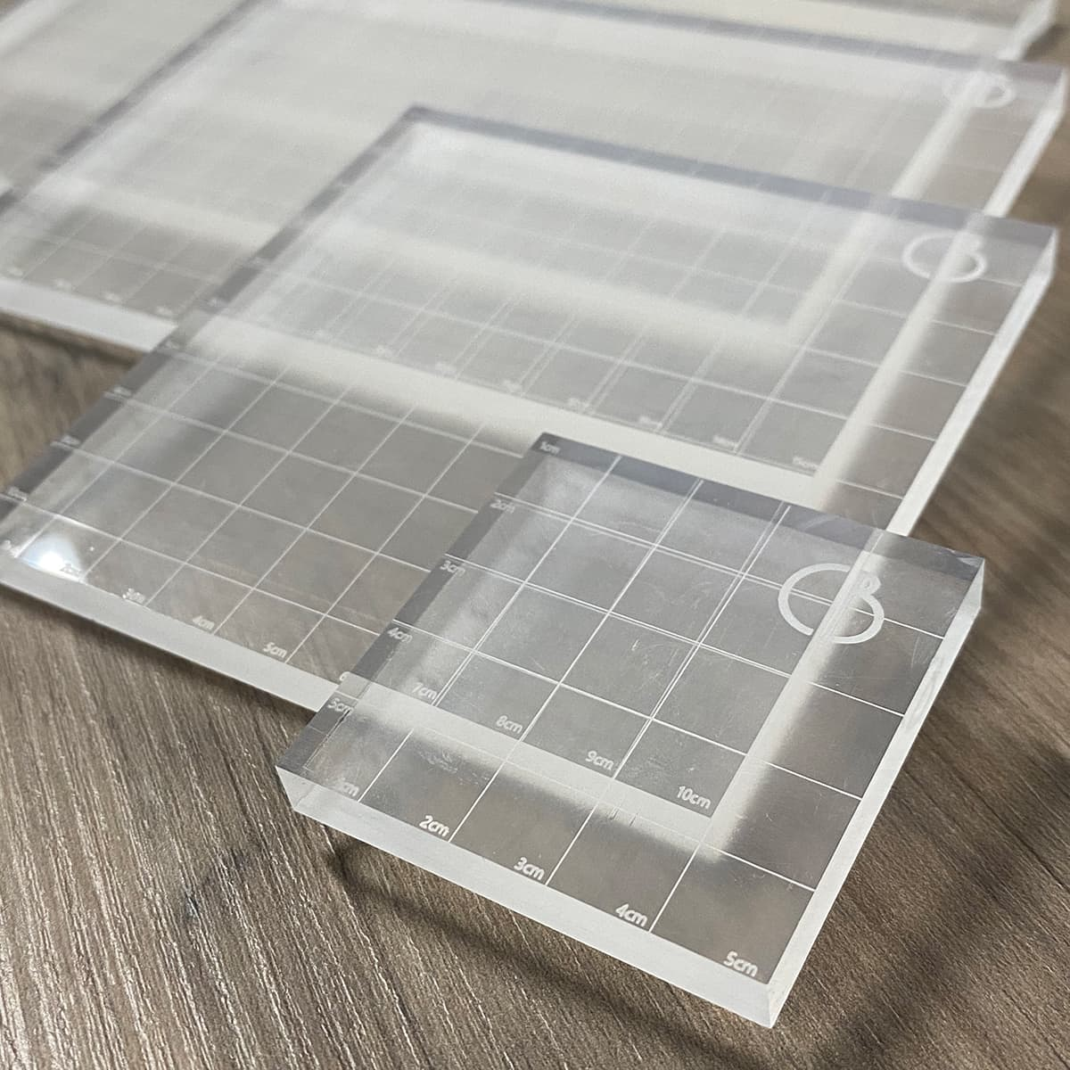 Ciao Bella Acrylic Block 10 x 10 cm With Grid Lines