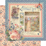 Graphic 45 Paper Pad "Cottage Life" -  8x8 "