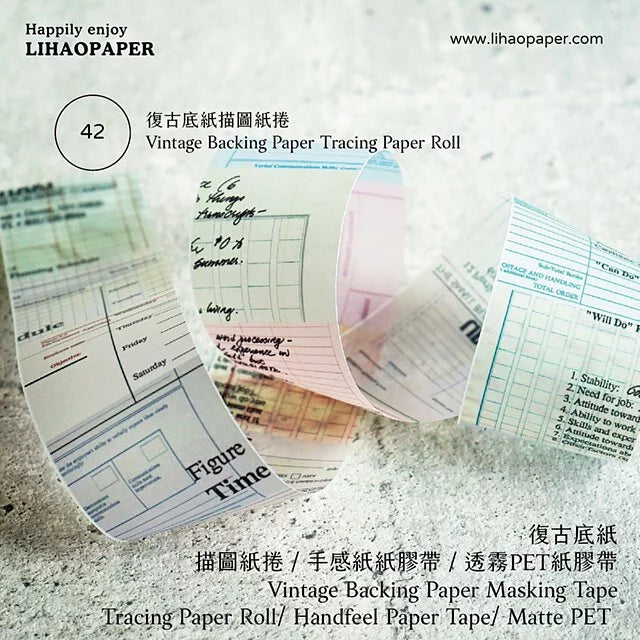 Lihaopaper Vintage Backing Paper 42/43/44
