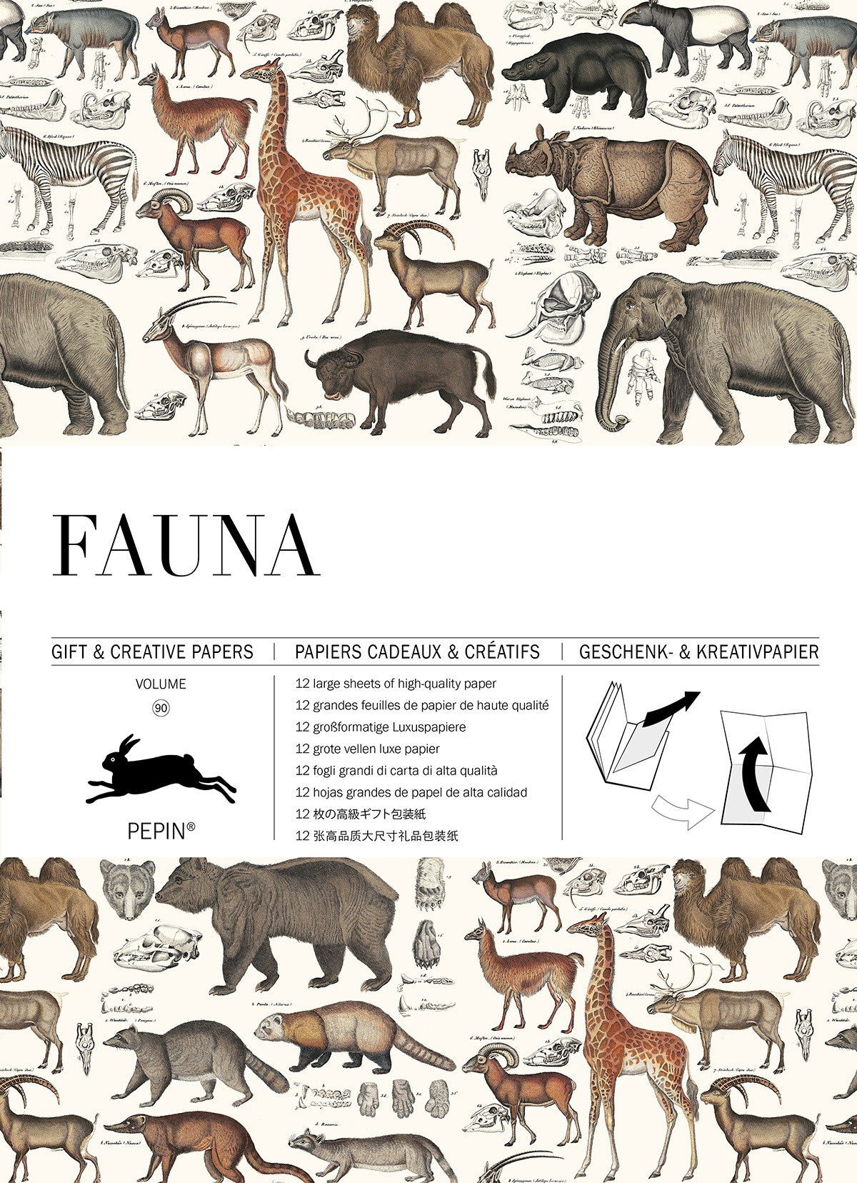 Pepin Press Geschenk- & Kreativpapier "Fauna"
