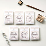 Mu Lifestyle Clear Stamps "Month Stamp Set"