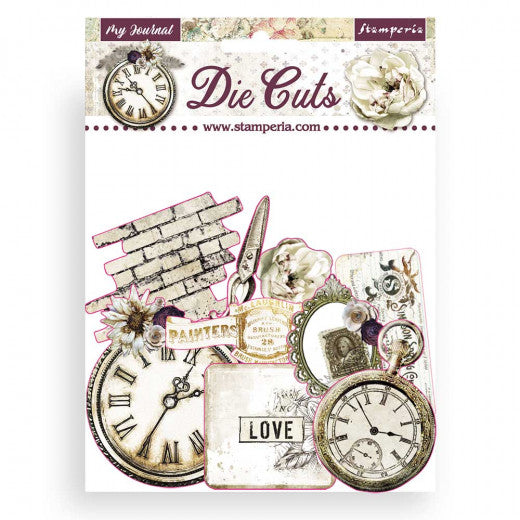 Stamperia Die Cuts Romantic Collection: "My Journal"