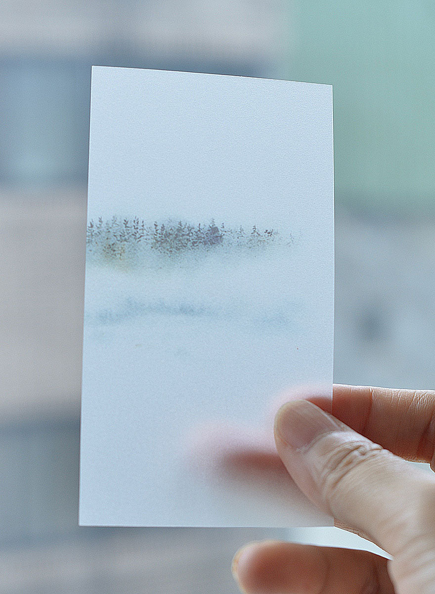 Mu Lifestyle Dyeing Tracing Paper "16. Winter Snow"