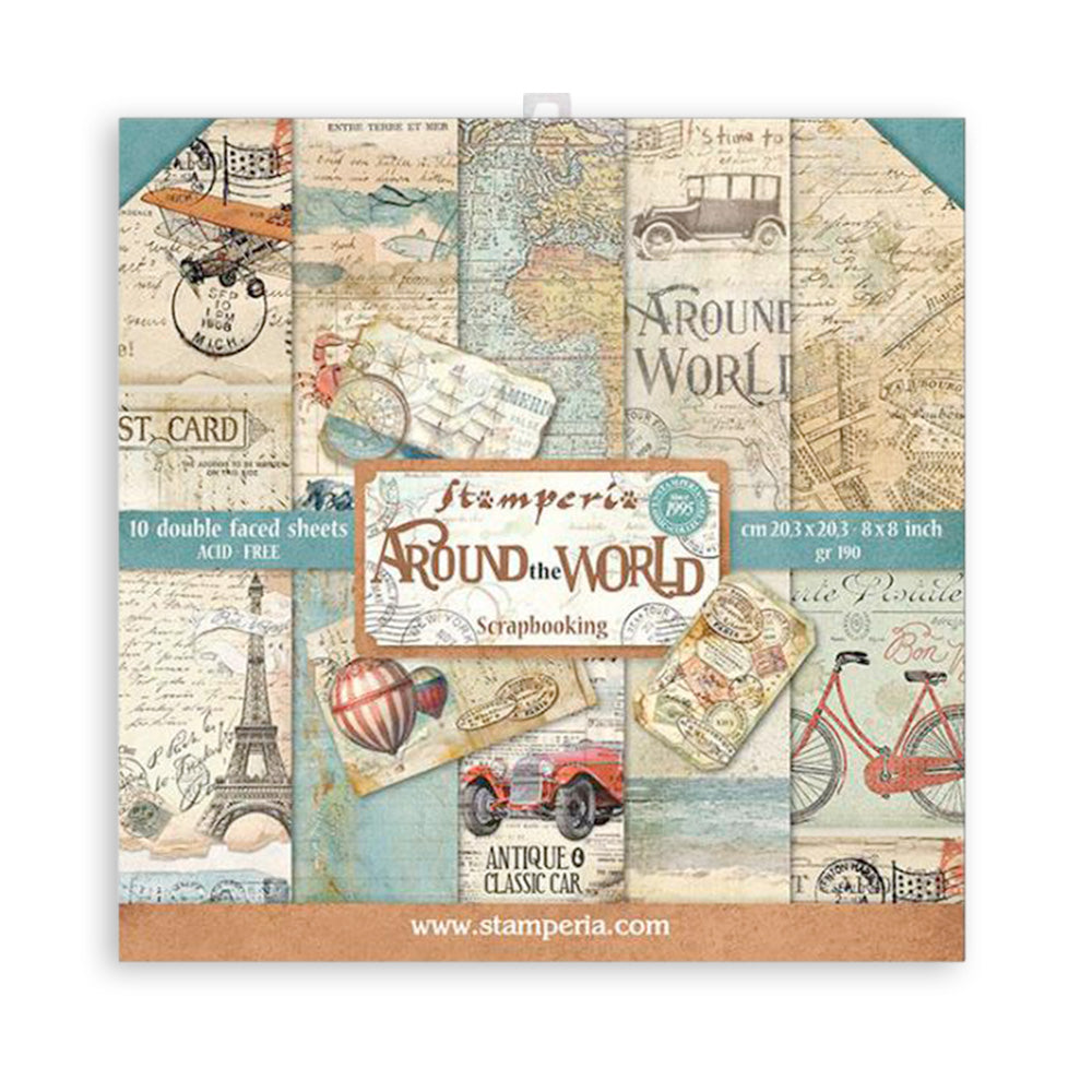Stamperia paperpad ''Around the world'' (8"x 8")